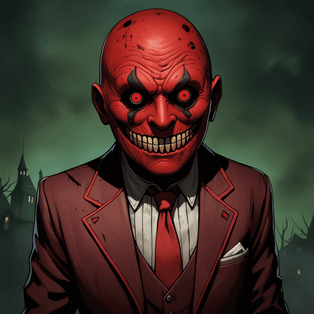 Mr. Red Face, a horror game character anime