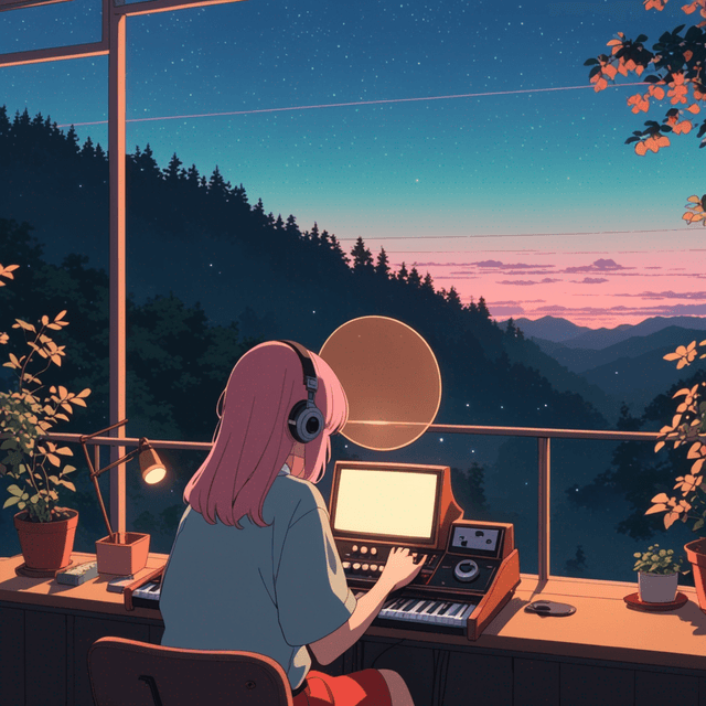 Romantic lofi song visual as like gif that Used it for One hour lofi songs slowed and reverb anime